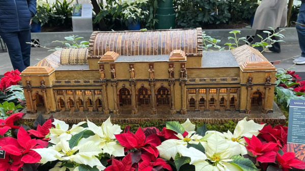 图片7:华府联合火车站缩微模型。（摄影：曹明/看中国）