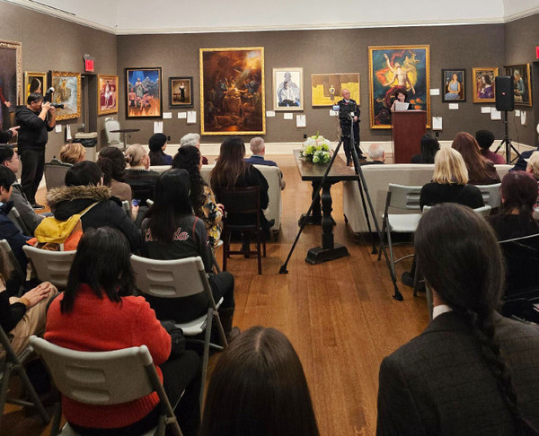 第七届新唐人国际人物绘画大赛决赛作品展于1月20日开幕。（摄影/Moira）