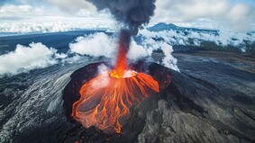 雷鳴之後大地被海洋一分為二(圖)
