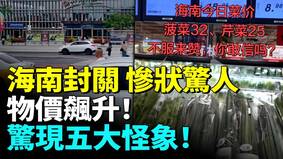 海南封關1個月物價飆升(視頻)