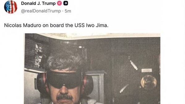 川普發佈美軍逮捕馬杜羅的照片 