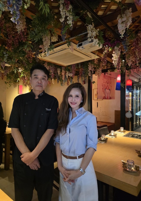 missKOREA首席執行官Ara Cho與主廚Conghyun Kim。（圖片來源：看中國記者Nadia Ghattas）