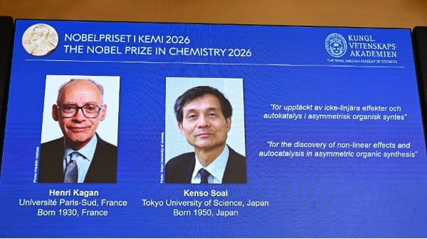 日法两学者获2026年诺贝尔化学奖研究助解生命起源之谜(图)