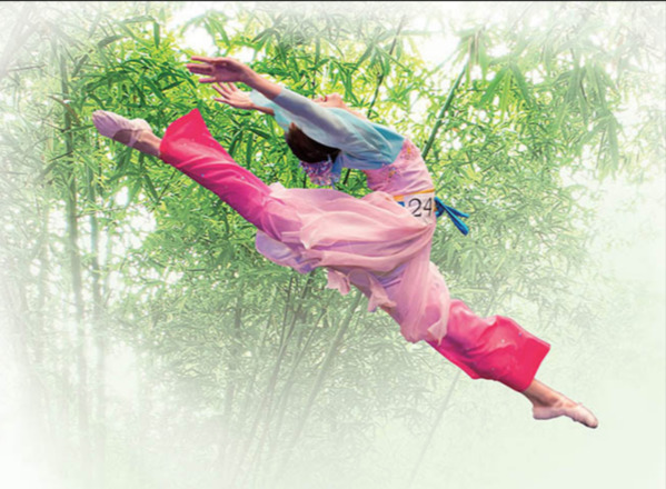 神韵领舞演员饶德如在第六届「全世界中国古典舞大赛」中的表演夺得少年女子组银奖。（神韵官网）