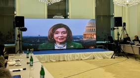 裴洛西世界論壇致詞孤立台灣將引發全球災難(圖)