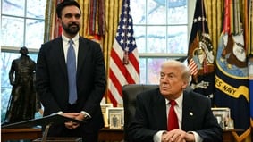 川普與紐約市長再度會晤討論住房與學生拘留問題(圖)