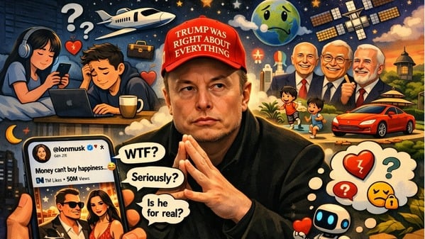 AI時代真心話大冒險馬斯克吐槽「錢買不到幸福」(組圖)