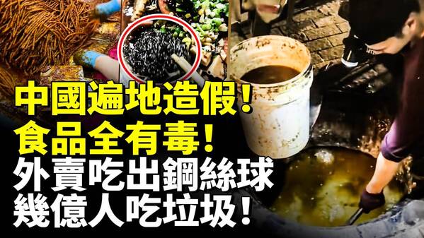 中国遍地造假食品全有毒几亿人吃垃圾(视频)