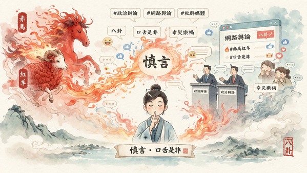 赤馬紅羊劫：言起禍生修口避大禍(圖)