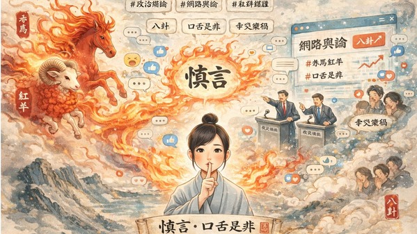 赤馬紅羊劫：言起禍生修口避大禍(圖)