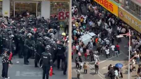 3月25日，約有3000人上街抗議，警察抓人並封鎖交通。