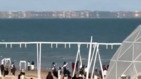 河北秦皇岛海岸惊现海市蜃楼目击者：有房有船(图)