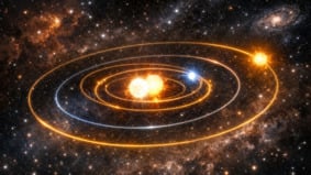 四颗太阳挤在一起天文学家发现罕见四恒星系统(图)