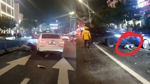 浙江衢州街頭越野車衝撞多車多人倒地視頻曝光(圖)