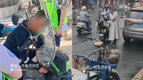 傳3天4名外賣員猝死街頭上海陝西等地接二連三(圖)