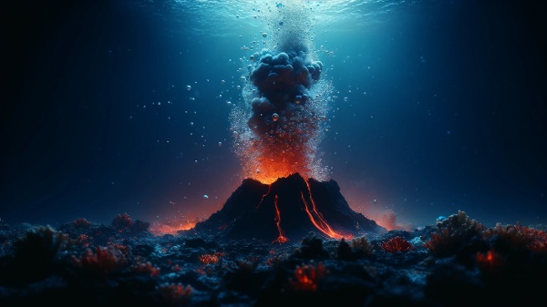 火山 爆發 噴發 海 805144053 Jakob