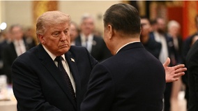黨媒怠慢川普習被甩冷臉中共扣押美國記者團(圖)