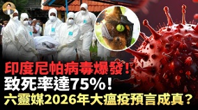 继汉达病毒之后印度暴发尼帕病毒致死率达75(视频)