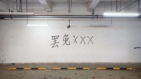 西安石油大學停車場驚現反習標語(圖)