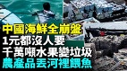 中国海鲜烂市没人要蔬菜水果几毛无人问津(视频)