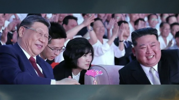 习近平访问朝鲜结束金正恩雷霆大火发照片(组图)