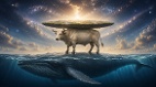 世界之下还有世界从宇宙神鱼到撑天神牛(图)