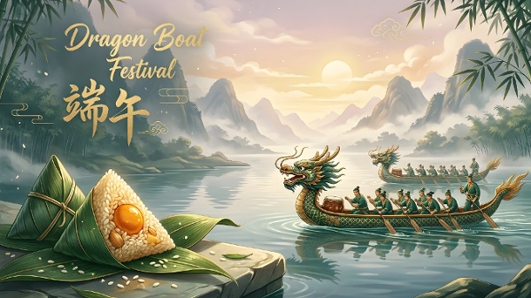 广东一带河网交织，端午节龙舟竞赛的习俗已承传千年之久