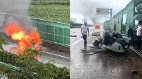 小米SU7云南高速解体爆燃现场画面触目惊心(图)