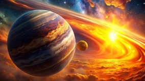 不该存在的奇观两颗行星在共舞(图)