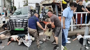 6月20日，安徽廣德發生慘烈車禍，母子三人2死1傷。