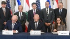 美国宣布以色列和黎巴嫩达成和平框架协议(图)