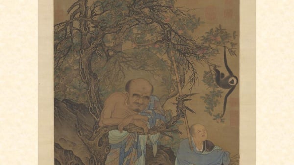 刘松年真迹〈画罗汉〉传世极精之作(组图)
