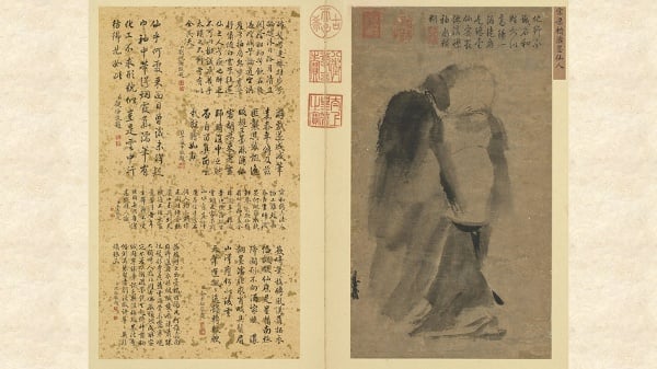宋 梁楷 潑墨仙人圖
