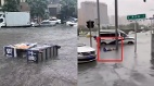 辽宁暴雨17万人急撤沈阳全城居家办公路人疑遭漏电倒地(图)