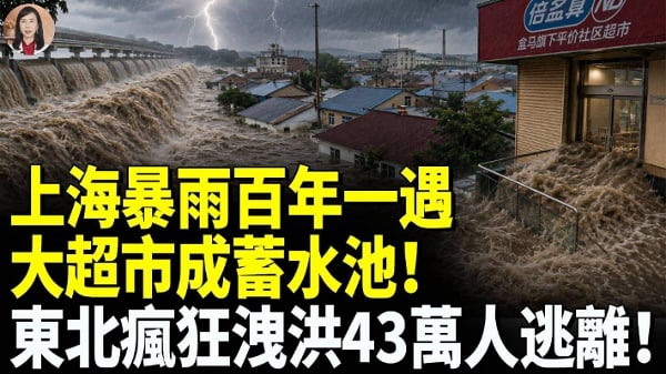 上海暴雨百年一遇大超市成蓄水池(視頻)