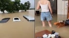 台风“红霞”持续肆虐广东多地洪水滔天景象凄惨(图)