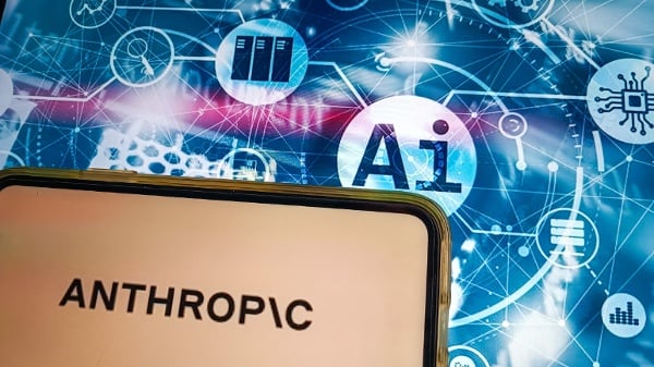 2025年8月1日，美國人工智慧公司Anthropic及旗下AI模型Claude示意圖。