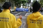亲共头目李华红华盛顿DC袭击法轮功学员被警方逮捕(图)